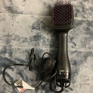 Revlon heated flat brush.